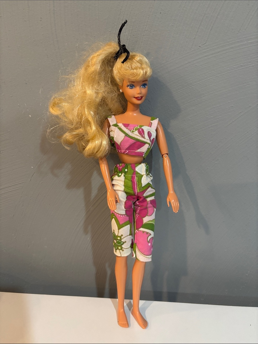 Barbie with 1993 year stamped on back bendable arms and legs not original outfit